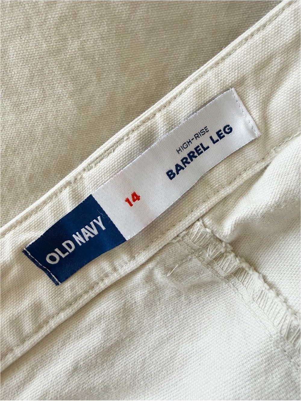 Old Navy High-Waisted Canvas Barrel Ankle Pants Size 14 - Picture 8 of 11